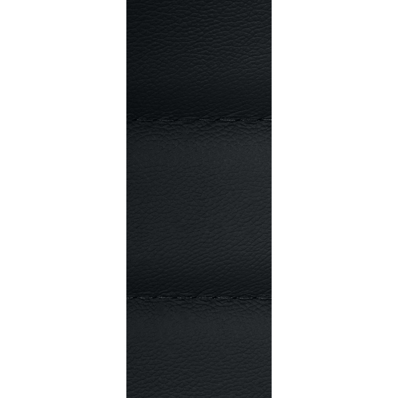 Silla de oficina Mollis en piel auténtica negra