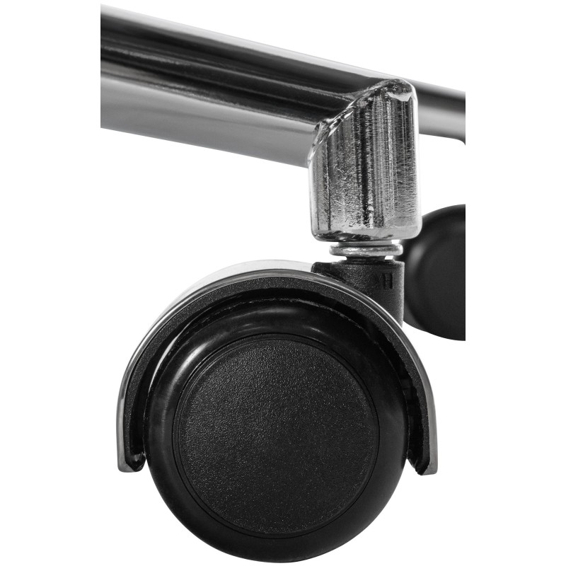 Silla de oficina Mollis en piel auténtica color crema