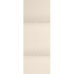 Silla de oficina Mollis en piel auténtica color crema