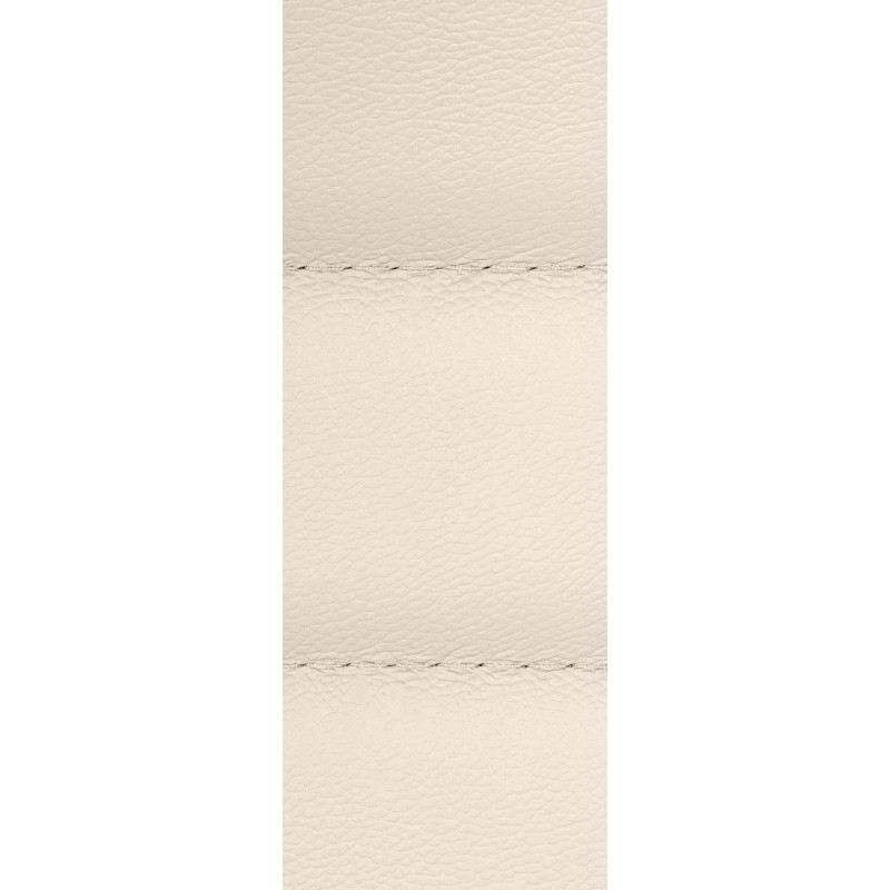 Silla de oficina Mollis en piel auténtica color crema