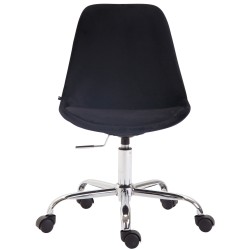 Silla de oficina Toulouse en terciopelo negro