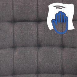 Silla de oficina Terni en tejido gris oscuro