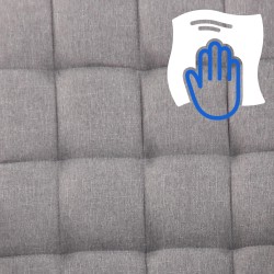 Silla de oficina Terni en tela gris