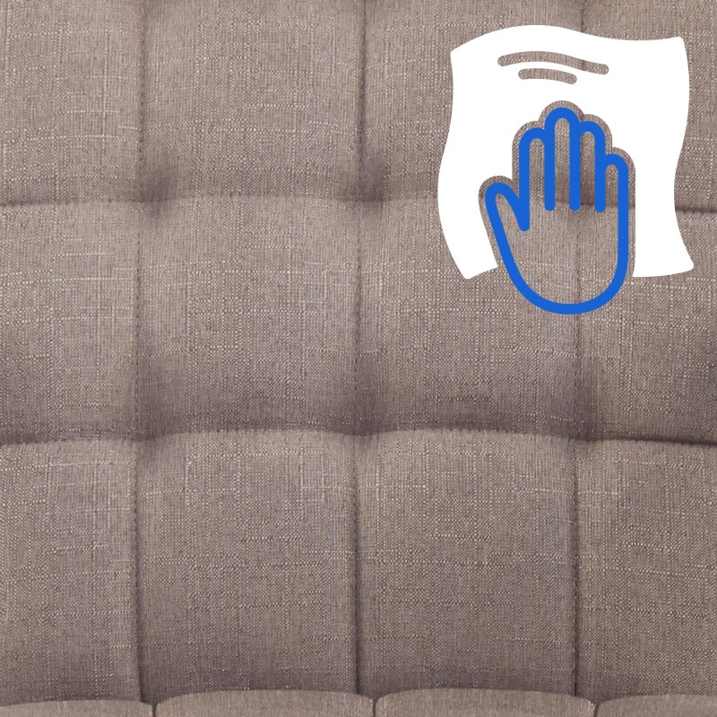 Silla de oficina Terni en tejido color topo