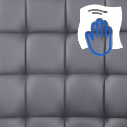 Silla de oficina Terni, polipiel gris