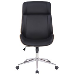 Silla de oficina Varel, piel sintética, natural/negro
