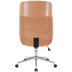 Silla de oficina Varel, piel sintética, natural/negro