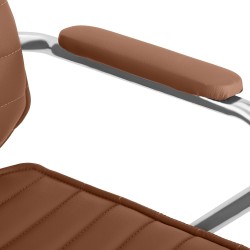 Silla de oficina Rako marrón claro