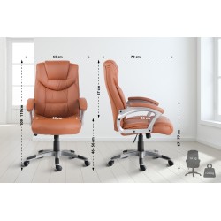 Silla de oficina Texas V2 marrón claro