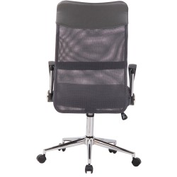 Silla de oficina gris Korba