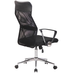 Silla de oficina negra Korba