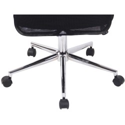 Silla de oficina negra Korba