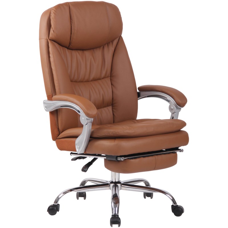 Silla de oficina Troy XL en marrón claro