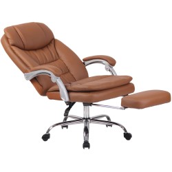 Silla de oficina Troy XL en marrón claro