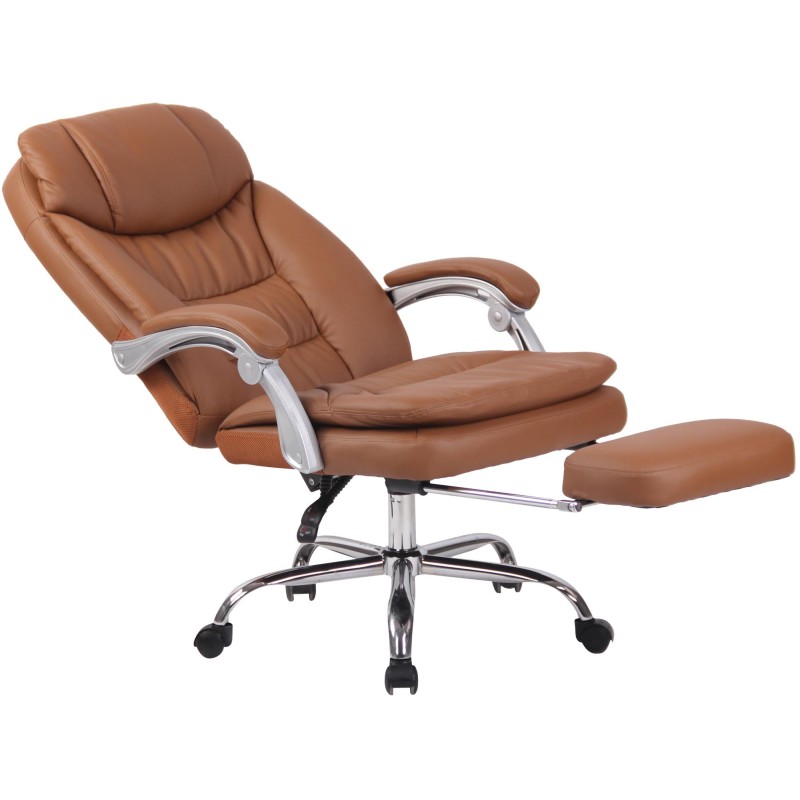 Silla de oficina Troy XL en marrón claro