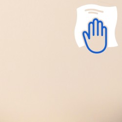 Silla de oficina Burbank en piel sintética color nogal/crema