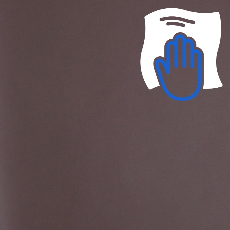 Silla de oficina Burbank en piel sintética color nogal/marrón