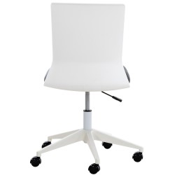 Silla de oficina Apolda, piel sintética negra