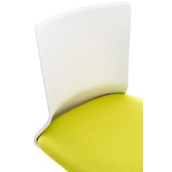 Silla de oficina Apolda en tela verde