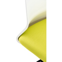 Silla de oficina Apolda en tela verde