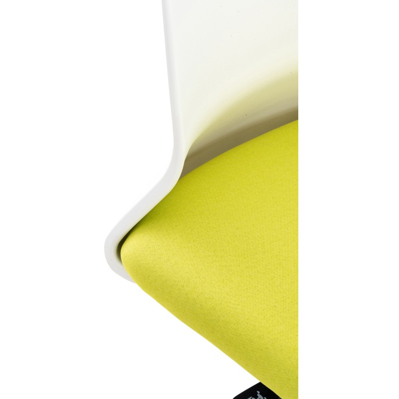 Silla de oficina Apolda en tela verde