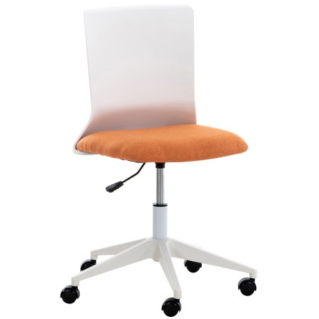 Silla de oficina Apolda en tela naranja