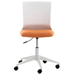 Silla de oficina Apolda en tela naranja