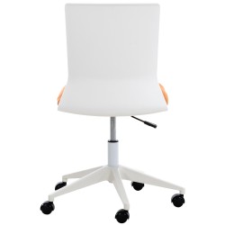 Silla de oficina Apolda en tela naranja
