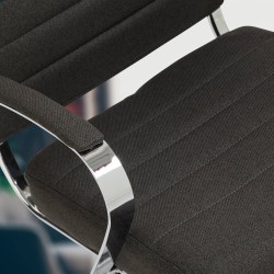 Tela para silla de oficina Oakland color gris oscuro
