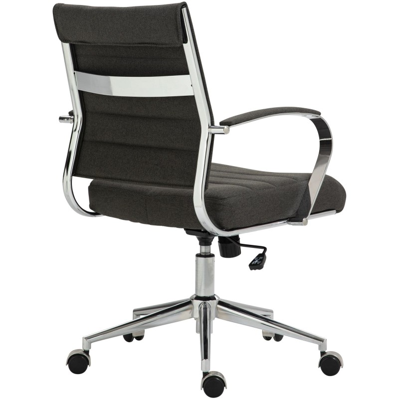 Tela para silla de oficina Oakland color gris oscuro