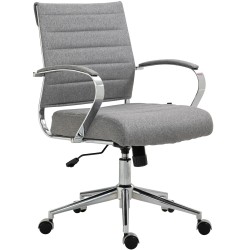 Silla de oficina Oakland en tela gris