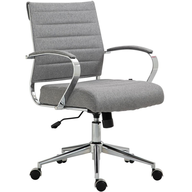 Silla de oficina Oakland en tela gris