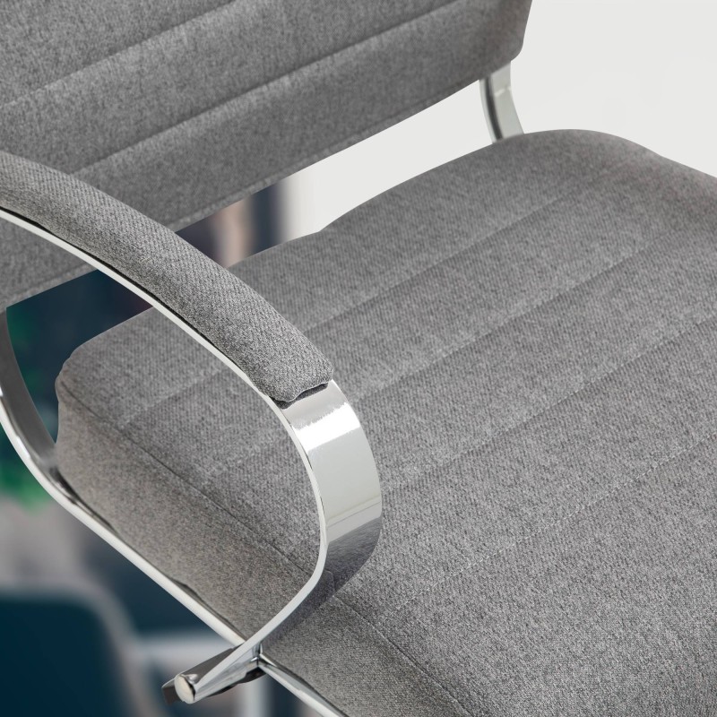 Silla de oficina Oakland en tela gris
