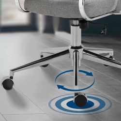 Silla de oficina Oakland en tela gris