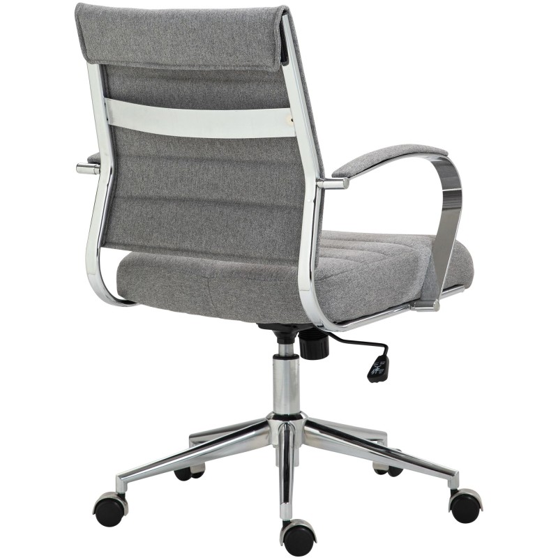 Silla de oficina Oakland en tela gris