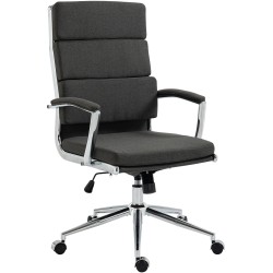 Silla de oficina Cleveland en tela gris oscuro