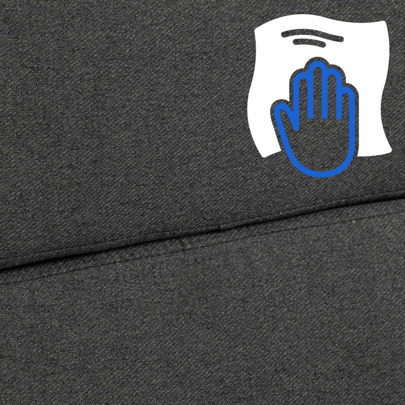 Silla de oficina Cleveland en tela gris oscuro