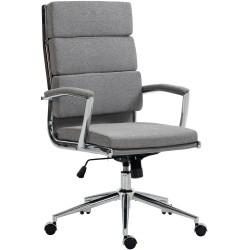 Silla de oficina Cleveland en tela gris