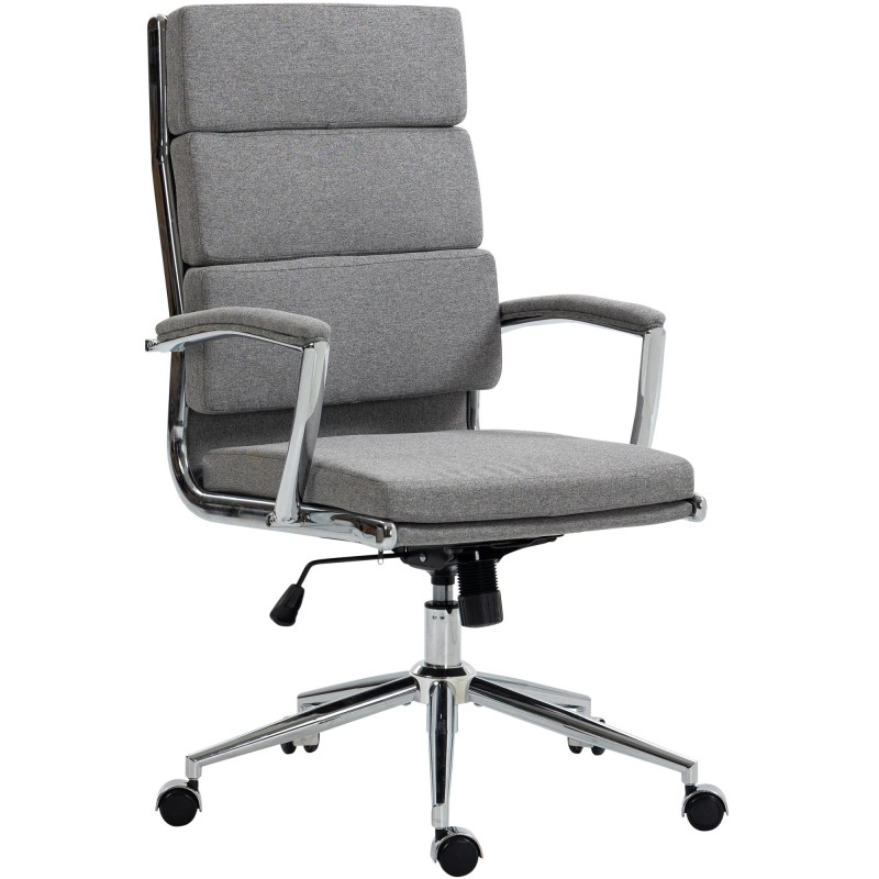 Silla de oficina Cleveland en tela gris