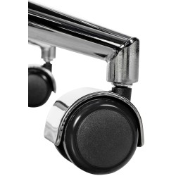 Silla de oficina Cleveland, cuero genuino, color negro