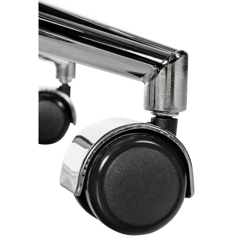 Silla de oficina Cleveland, cuero genuino, color negro