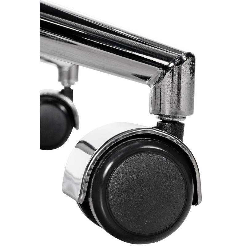 Silla de oficina Cleveland, cuero genuino, color crema