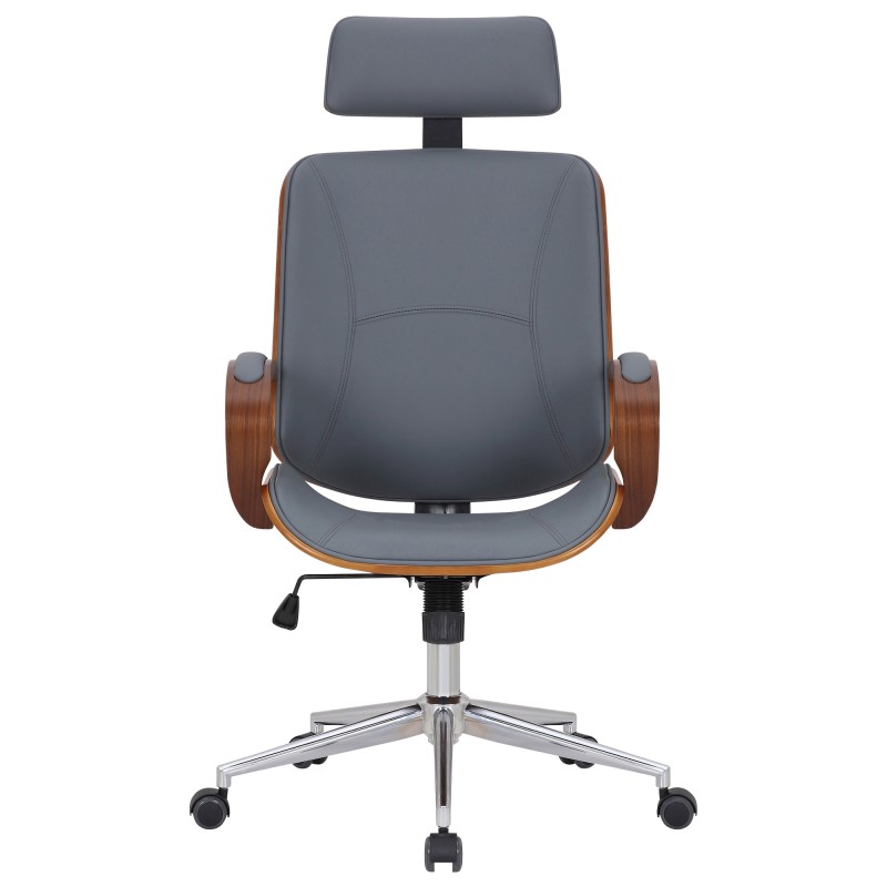 Silla de oficina Dayton nogal/gris