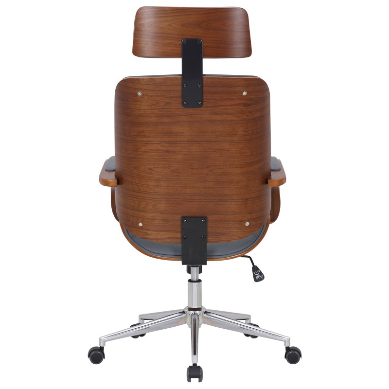 Silla de oficina Dayton nogal/gris