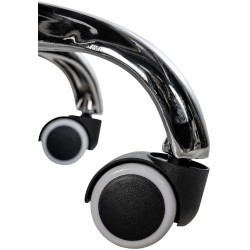 Silla de oficina Amadora en tela color crema