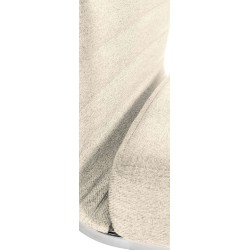 Silla de oficina Amadora en tela color crema