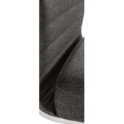 Silla de oficina Amadora en tela gris oscuro