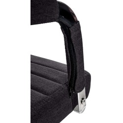 Silla de oficina Amadora en tela negra