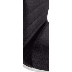 Silla de oficina Amadora en tela negra