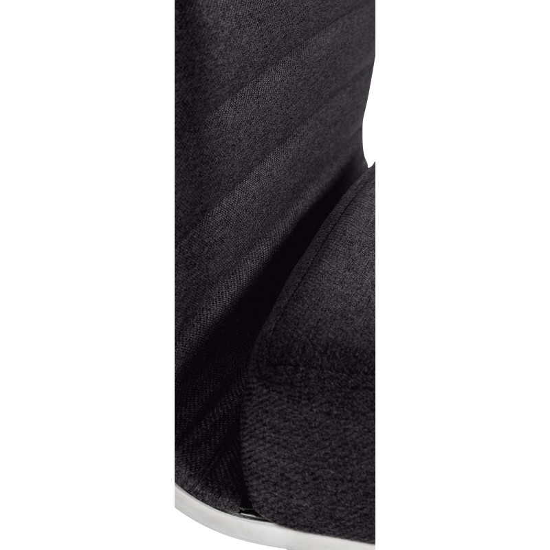 Silla de oficina Amadora en tela negra